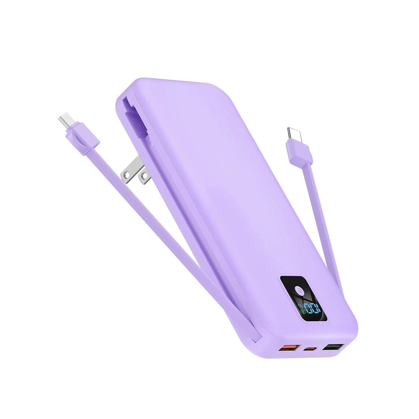 Power House 3-in-1 Fast And Foldable Wireless Power Bank With AC Plug