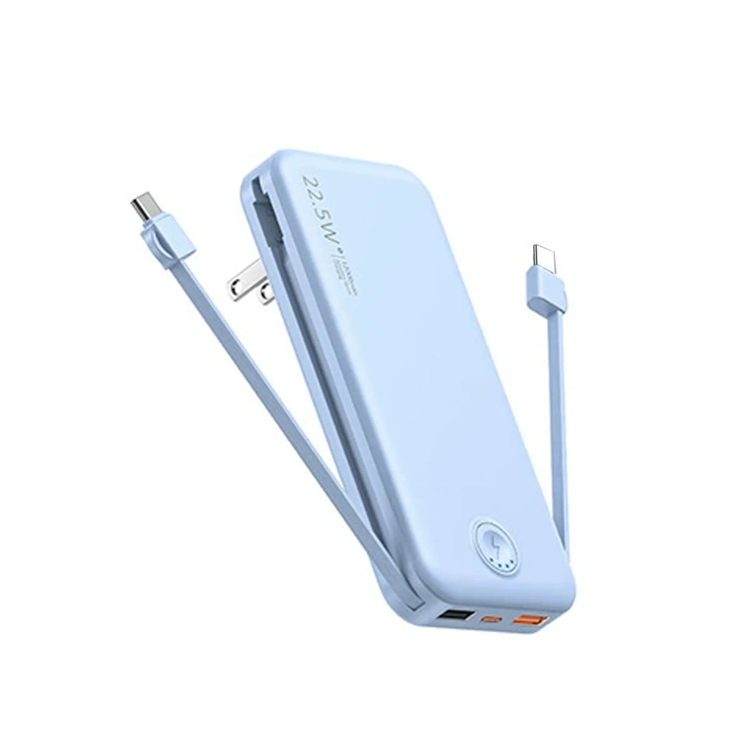 Power House 3-in-1 Fast And Foldable Wireless Power Bank With AC Plug