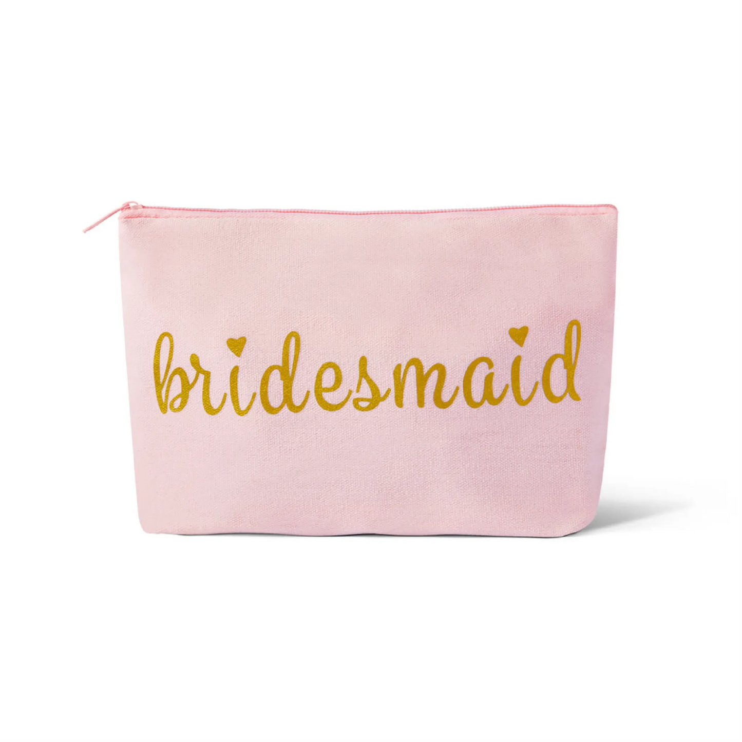 Bride/Bridesmaid Makeup Bag in Canvas