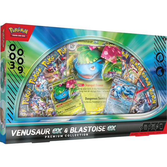 Pokémon Trading Card Game: Venusaur ex and Blastoise ex Premium Collection