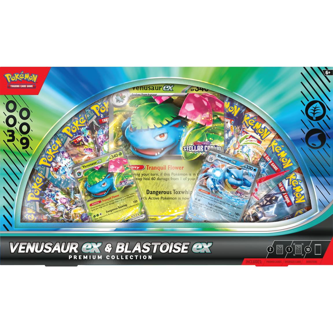 Pokémon Trading Card Game: Venusaur ex and Blastoise ex Premium Collection