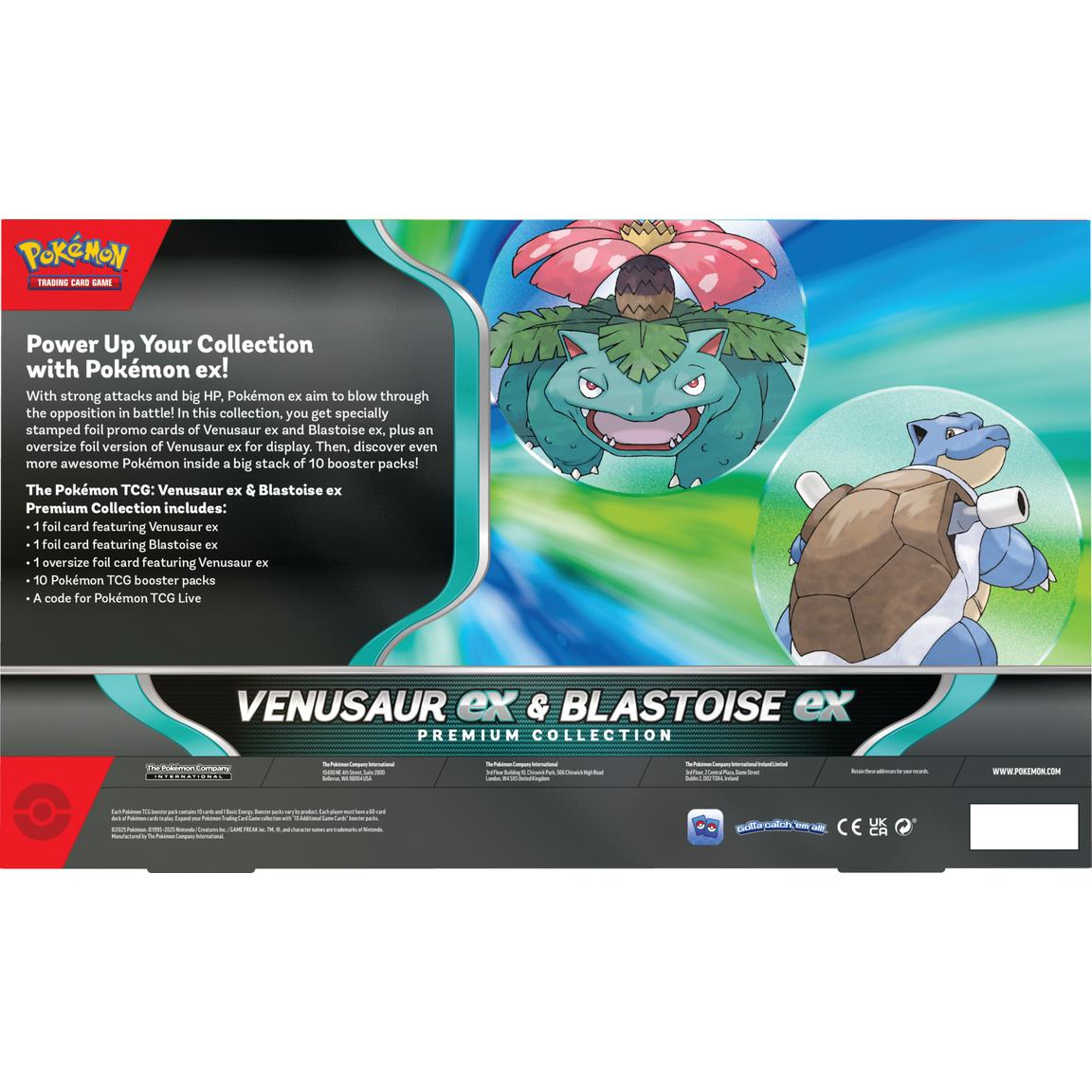 Pokémon Trading Card Game: Venusaur ex and Blastoise ex Premium Collection