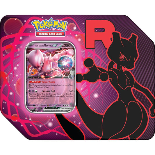 Pokémon Trading Card Game: Team Rocket Tin (Styles May Vary)