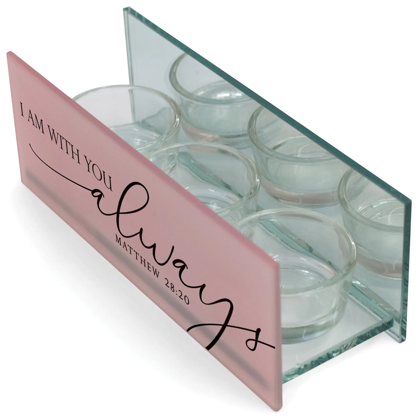 Tealight I Am With You Matt.28:20 Blush