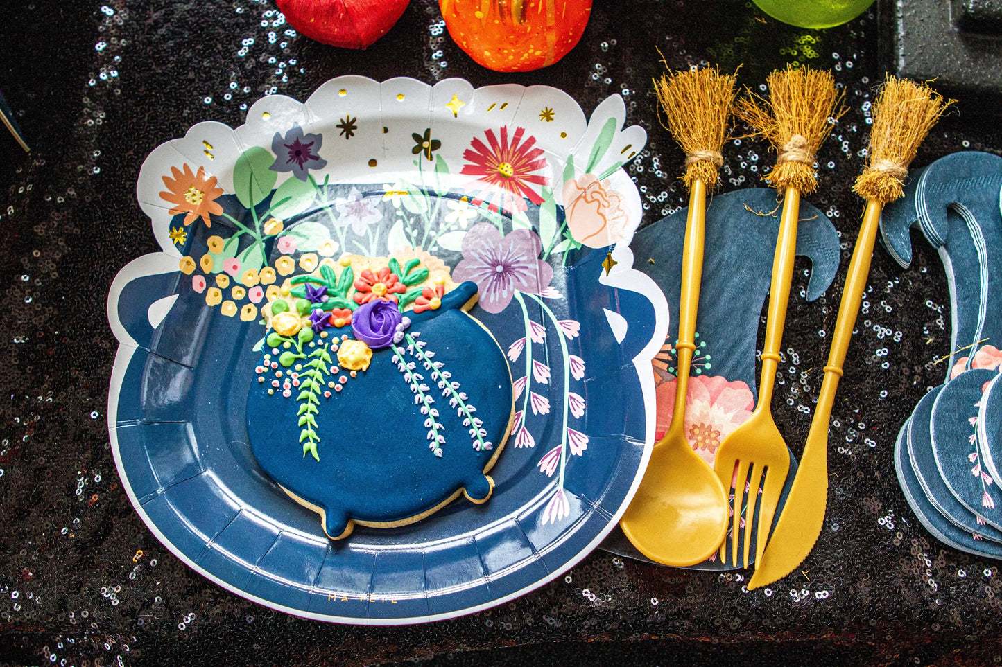 Halloween Cauldron Dinner Plates