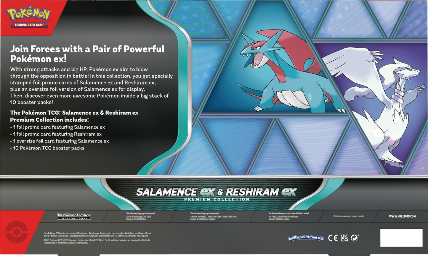 Pokémon - Trading Card Game: Salamence ex & Reshiram ex Premium Collection
