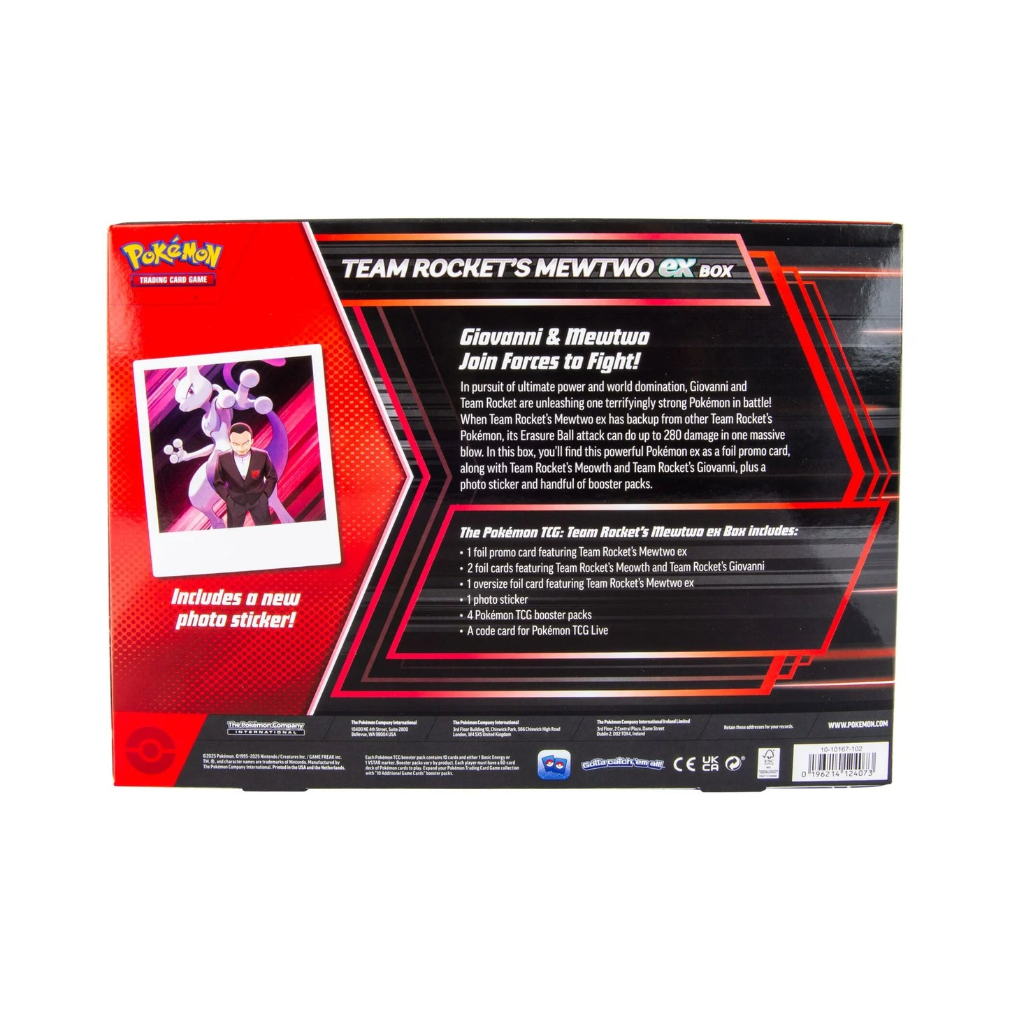 Pokémon TCG: Team Rocket’s Mewtwo ex Box