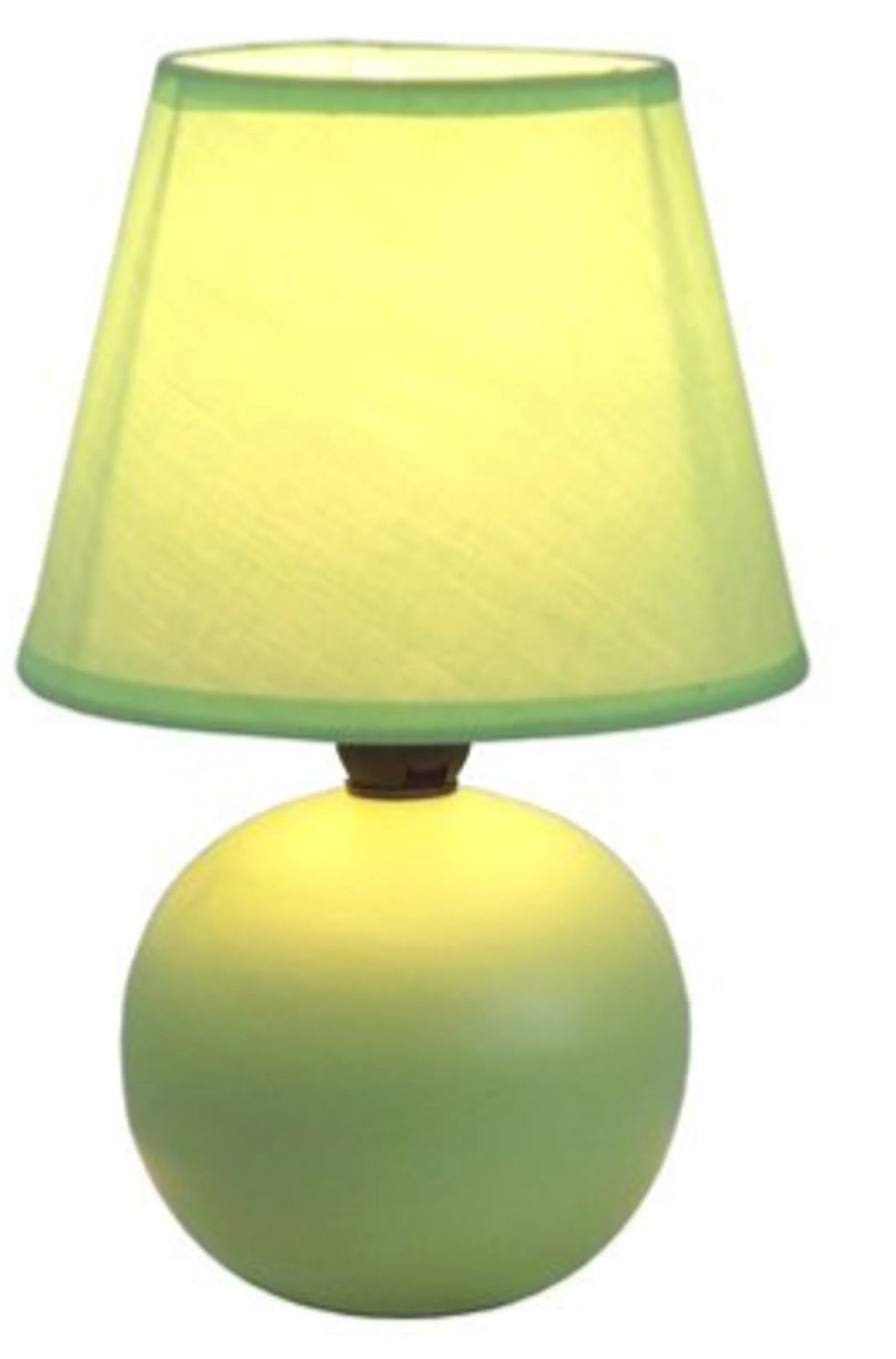 Simple Designs Mini Ceramic Globe Table Lamp