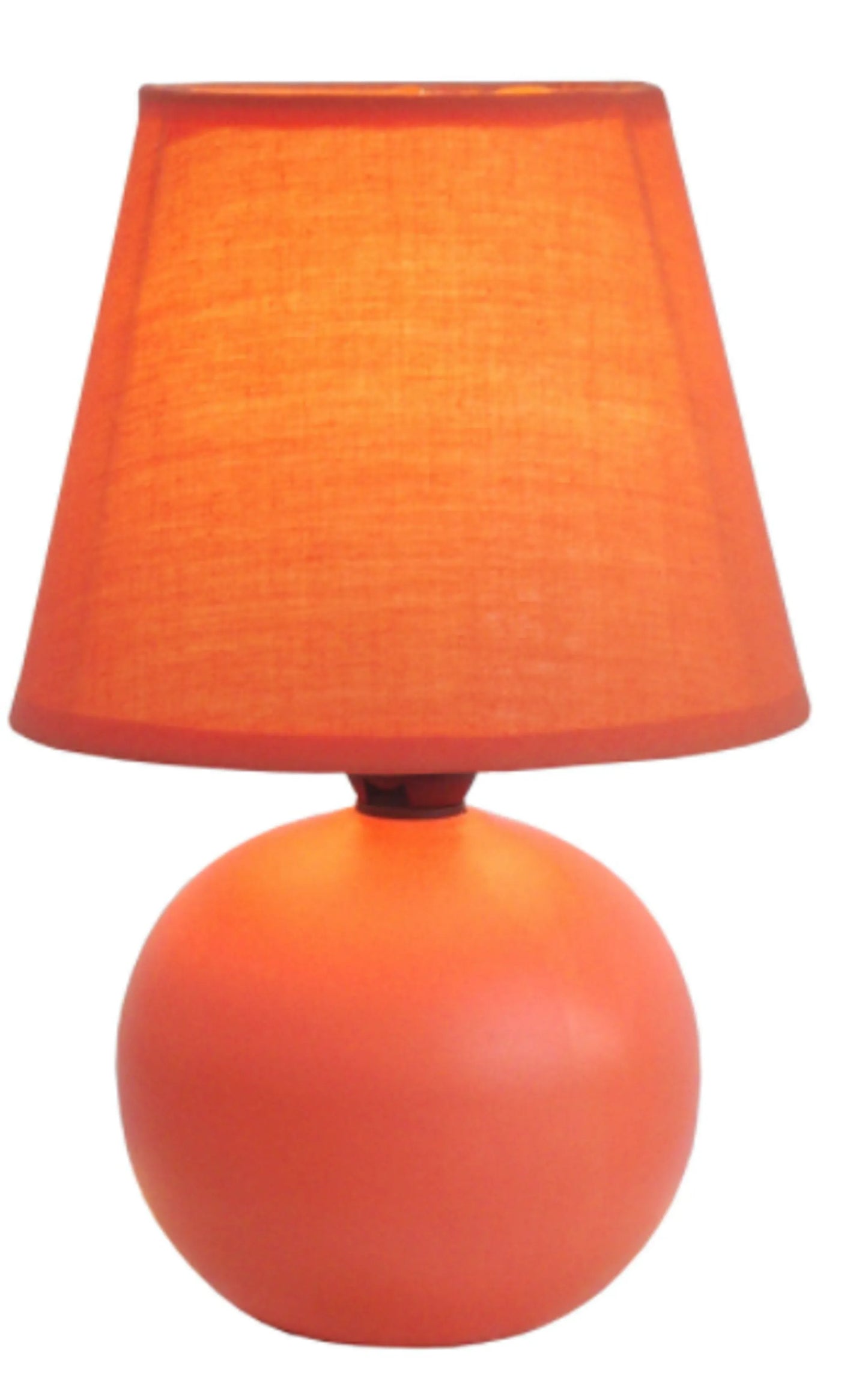 Simple Designs Mini Ceramic Globe Table Lamp