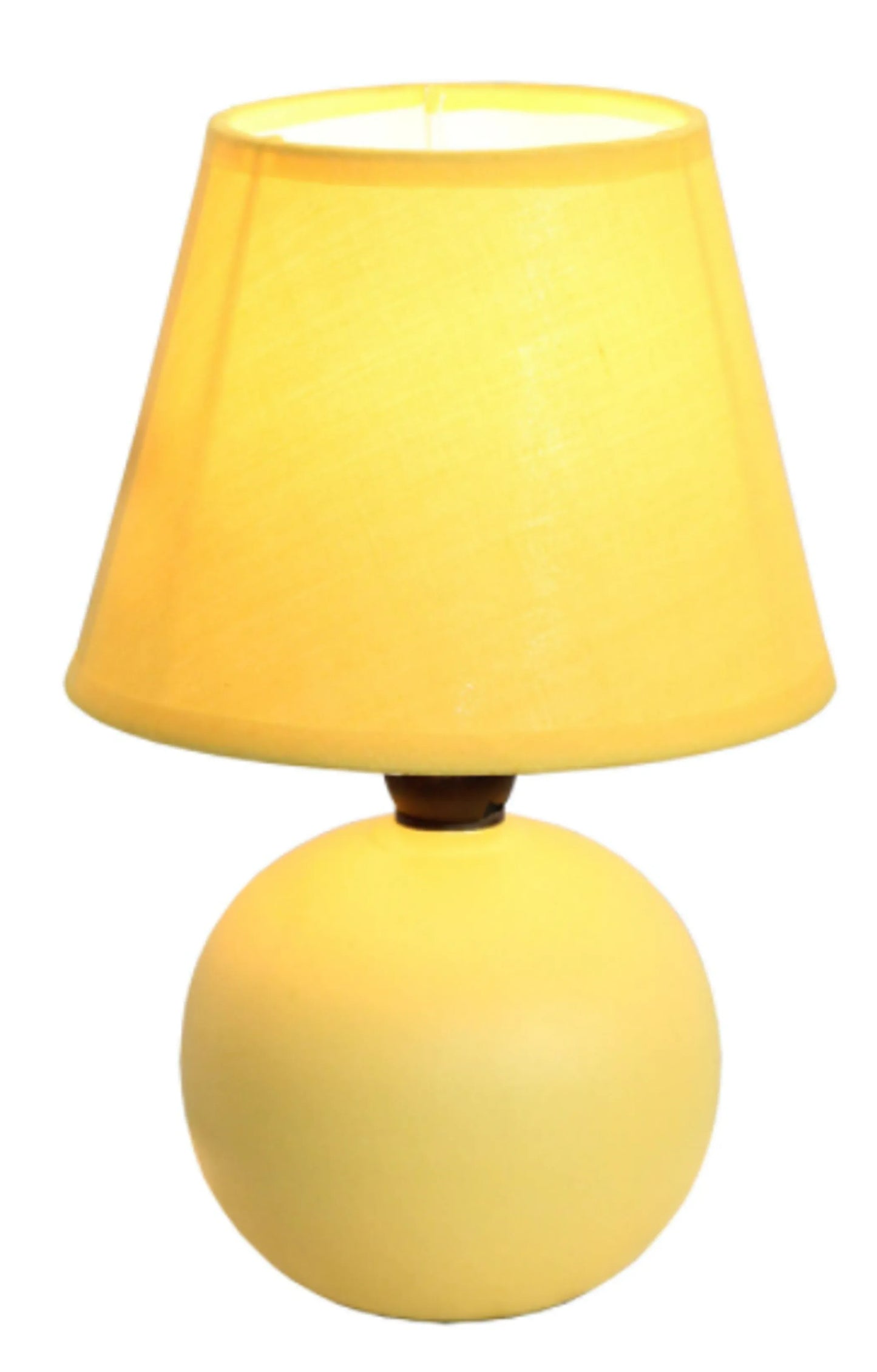 Simple Designs Mini Ceramic Globe Table Lamp