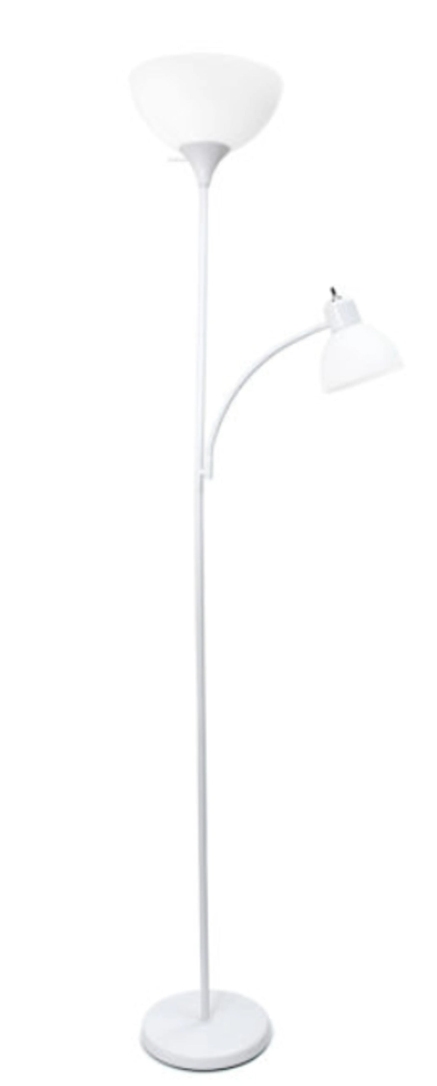 Simple Designs Floor Lamp with Reading Light