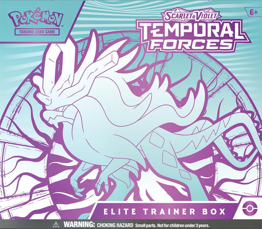 Pokémon TCG: carlet and Violet: Temporal Forces: Elite Trainer Box: Walking Wake
