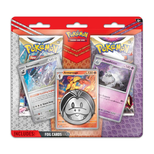Pokémon TCG 3-Foil Card Booster Pack – Armarouge, Revavroom & Houndstone