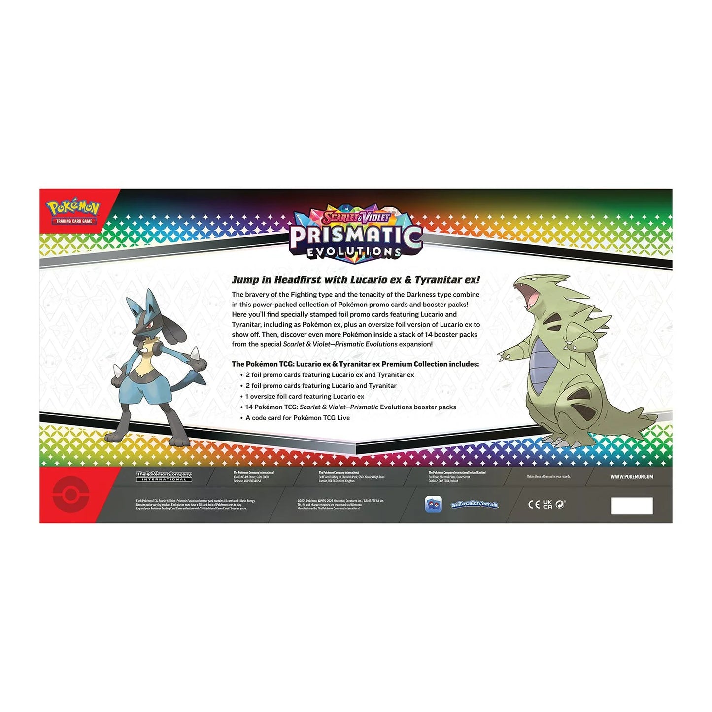 Pokémon Lucario Ex & Tyranitar Ex Premium Collection