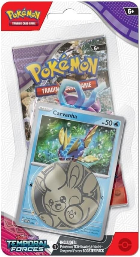 Pokémon Scarlet & Violet Temporal Forces BLISTER Pack (Booster Pack, Promo Card & Coin)