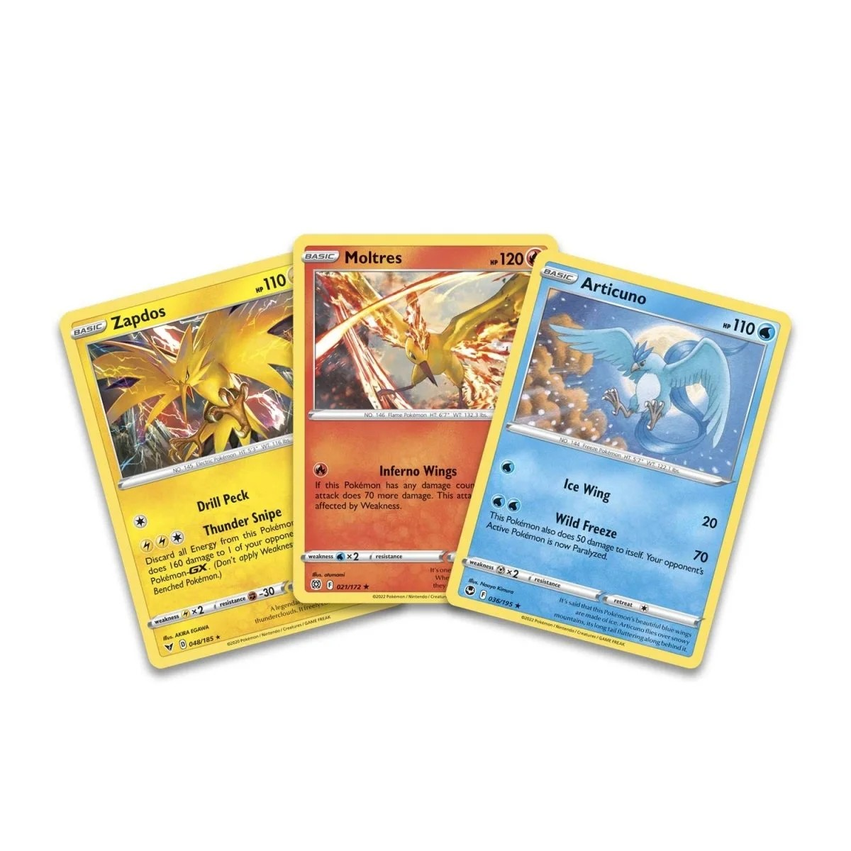 Pokémon TCG Legendary Birds Blister Pack – Articuno, Zapdos & Moltres Foil Trio