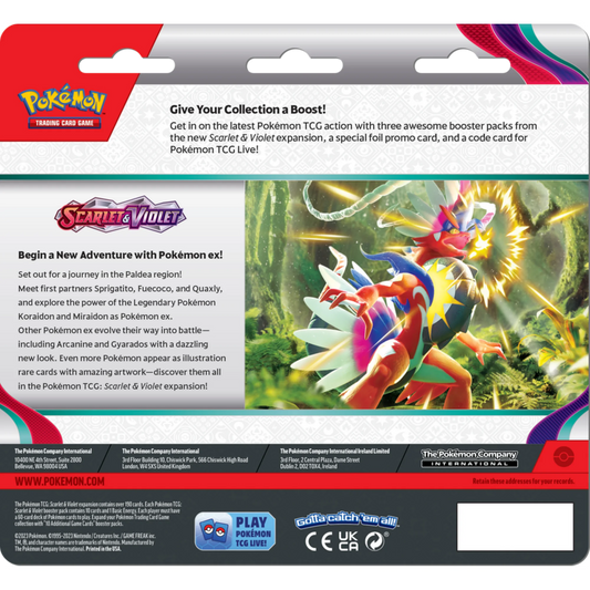 Pokémon TCG: Scarlet & Violet — 3-Booster Blister (Dondozo Foil Promo)