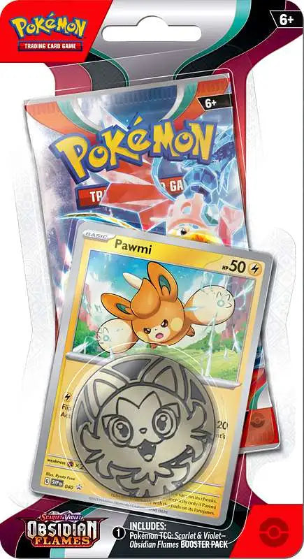 Pokémon Scarlet & Violet Obsidian Flames BLISTER Pack with Coin