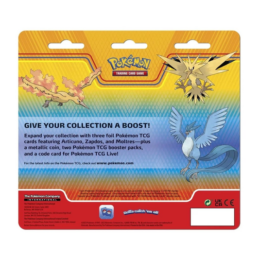 Pokémon TCG Legendary Birds Blister Pack – Articuno, Zapdos & Moltres Foil Trio
