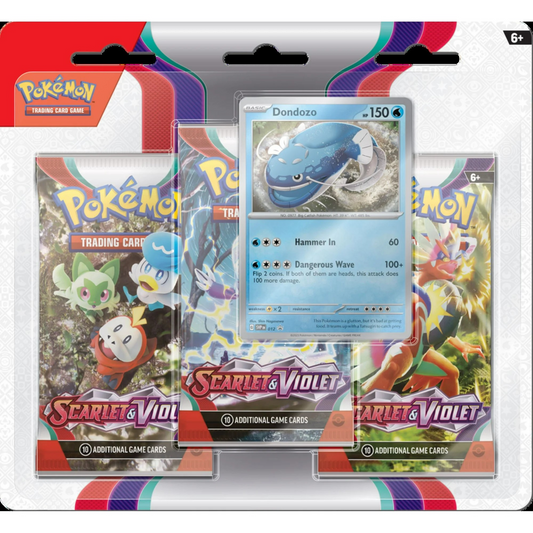 Pokémon TCG: Scarlet & Violet — 3-Booster Blister (Dondozo Foil Promo)