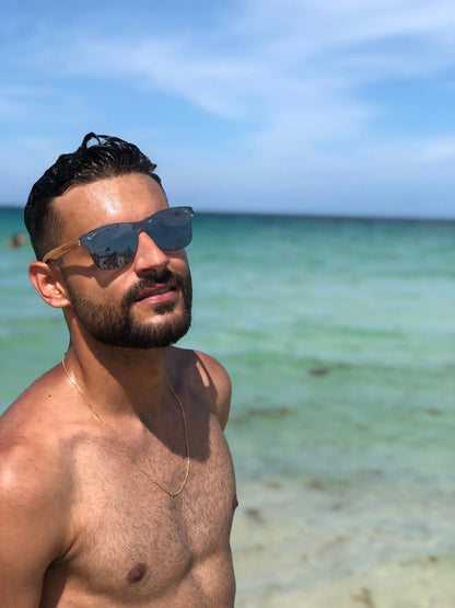 Cartagena D-Frame Bamboo Sunglasses