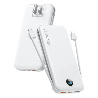 Power House 3-in-1 Fast And Foldable Wireless Power Bank With AC Plug