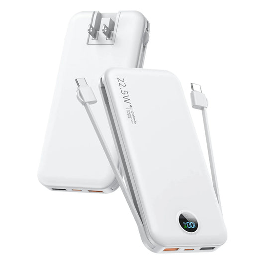 Power House 3-in-1 Fast And Foldable Wireless Power Bank With AC Plug