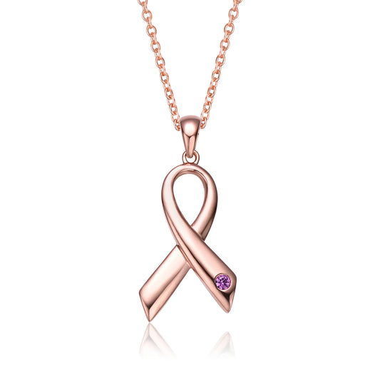 Collette Z Sterling Silver Rose Gold Plated Loop Necklace