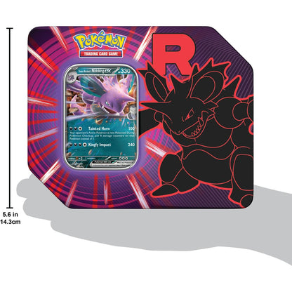 Pokémon Trading Card Game: Team Rocket Tin (Styles May Vary)