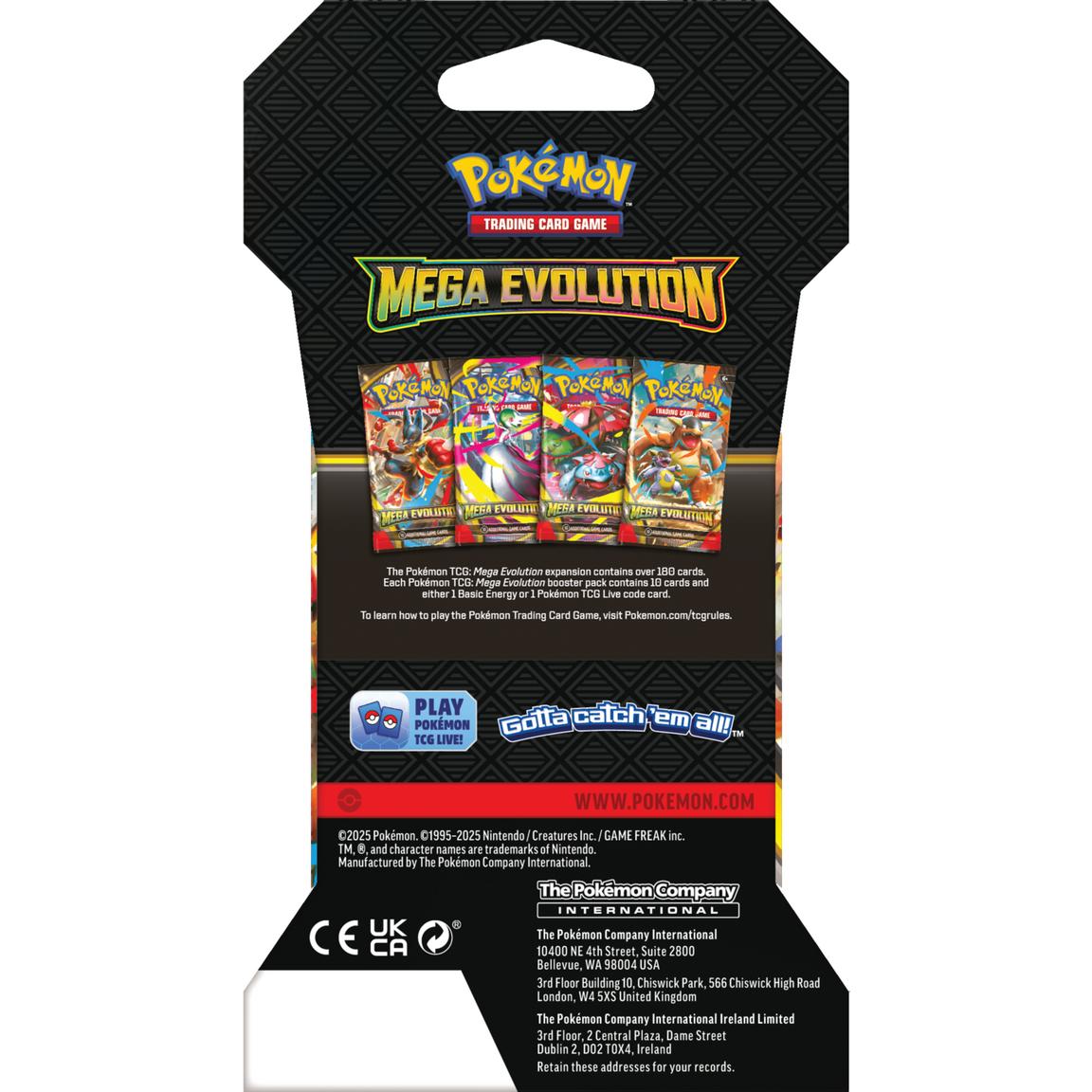 Pokemon Trading Card Game: Mega Evolution Sleeved Booster Pack