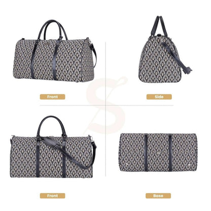 BHOLD-LUXOR  Black And White Luxor Big Holdall/Duffel Bag