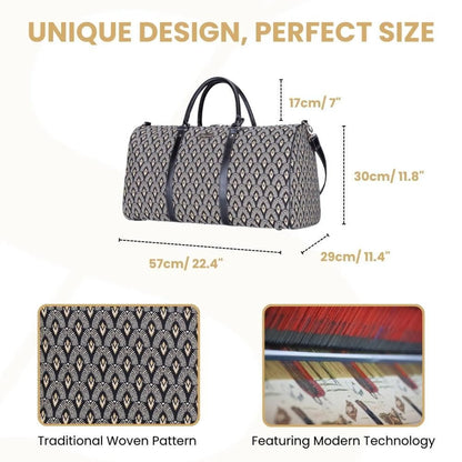 BHOLD-LUXOR  Black And White Luxor Big Holdall/Duffel Bag