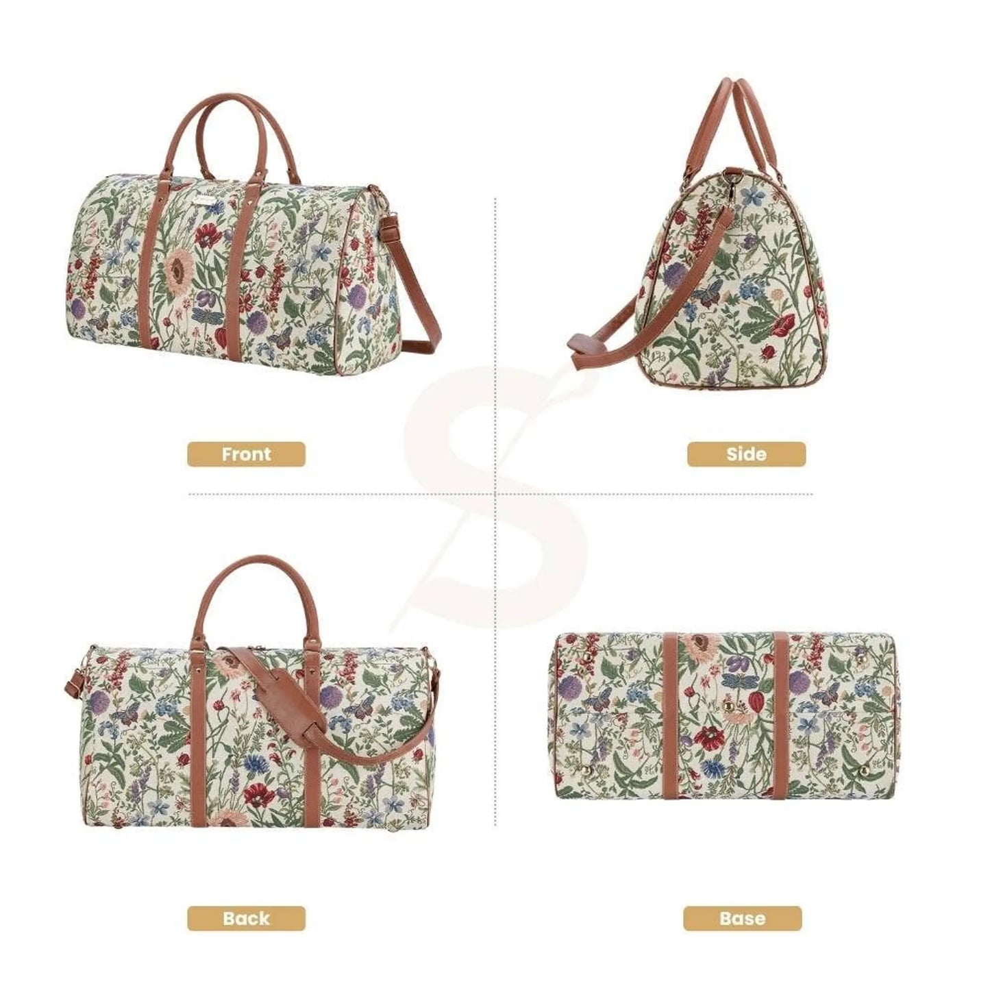 Morning Garden Big Holdall Weekender Bag for Women