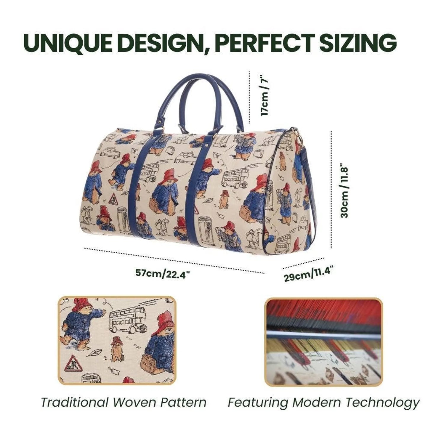 Paddington Bear Big Holdall/Duffel Weekender Bag