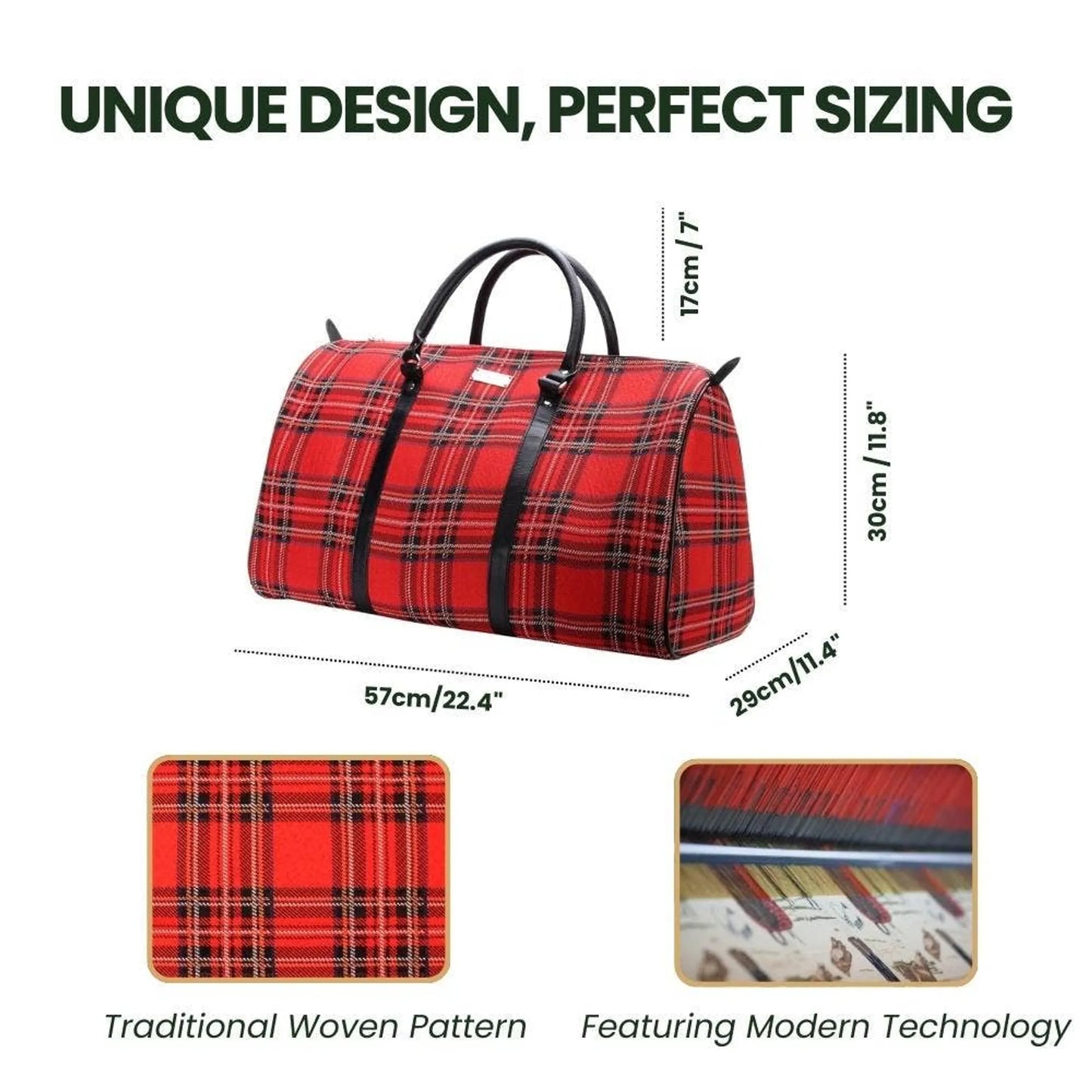 Royal Stewart Tartan Women's Weekender Duffel Bag