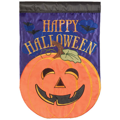 Happy Halloween Jackolanern Flag Poly