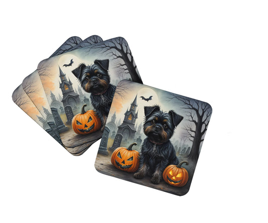 Spooky Halloween Foam Coasters - Size: 3.5 | Pack Of: 1 | Collection name: Spooky halloween