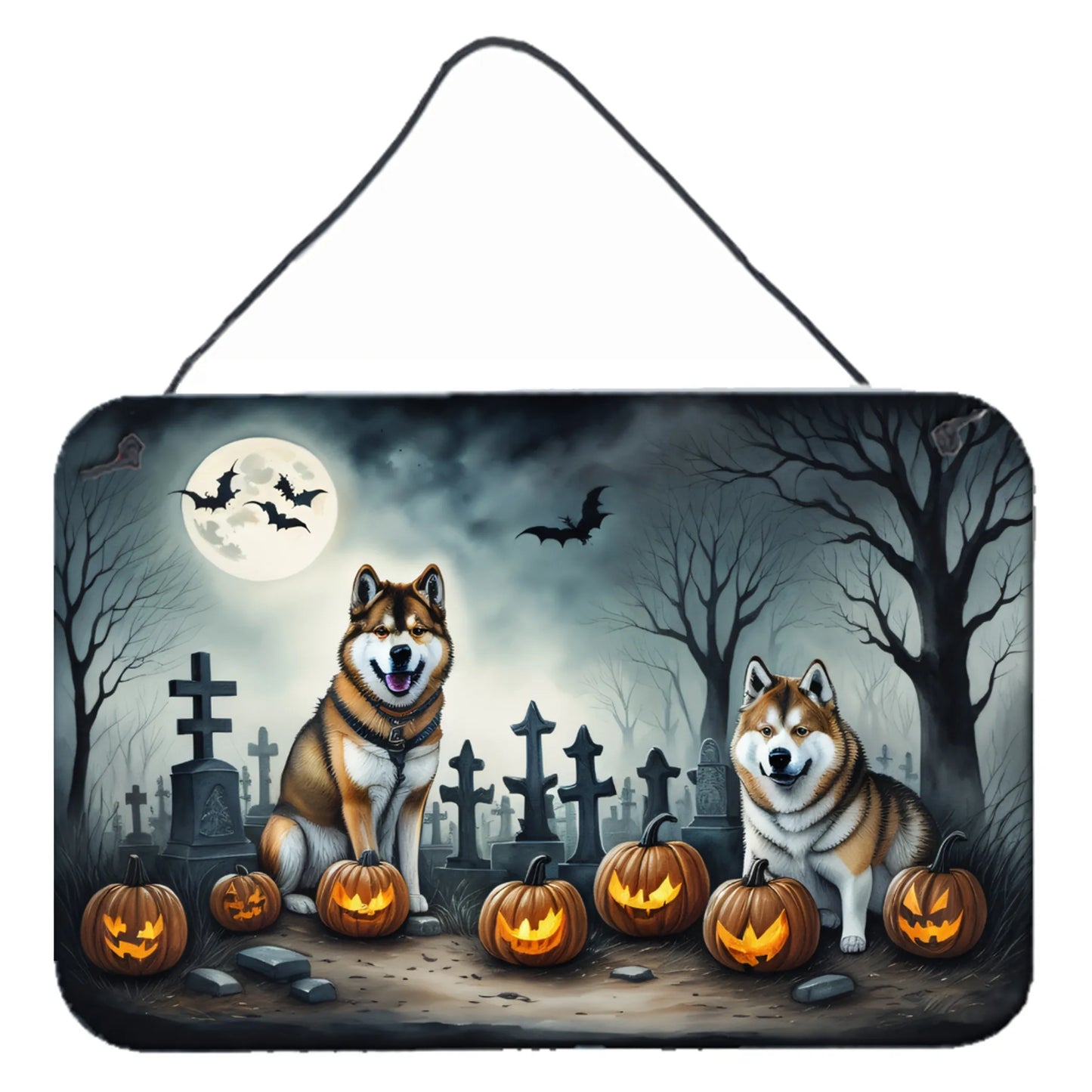 Spooky Halloween Wall or Door Hanging Prints - Size: 8HX12W | Pack Of: 1 | Collection name: Spooky halloween