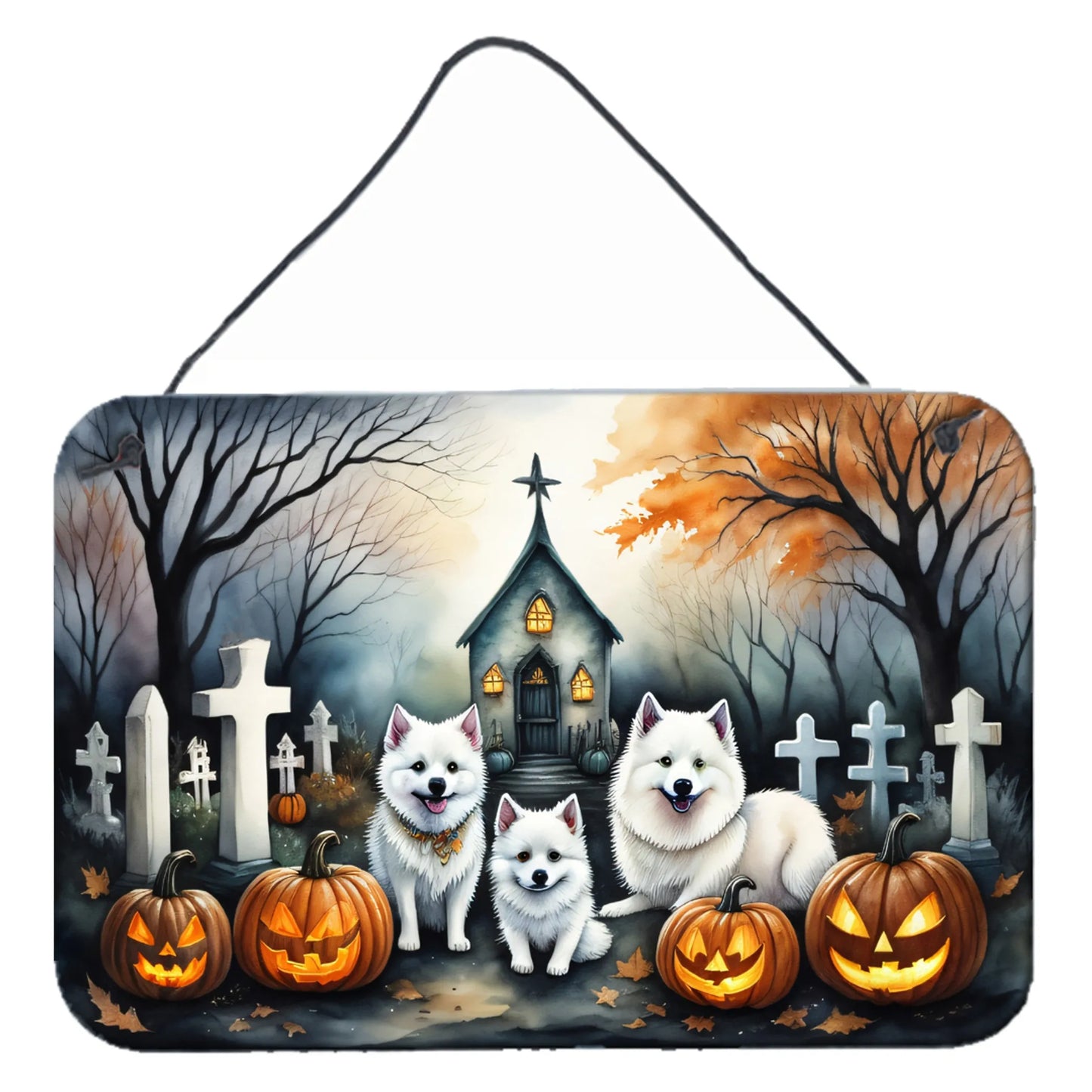 Spooky Halloween Wall or Door Hanging Prints - Size: 8HX12W | Pack Of: 1 | Collection name: Spooky halloween
