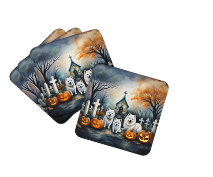 Spooky Halloween Foam Coasters - Size: 3.5 | Pack Of: 1 | Collection name: Spooky halloween