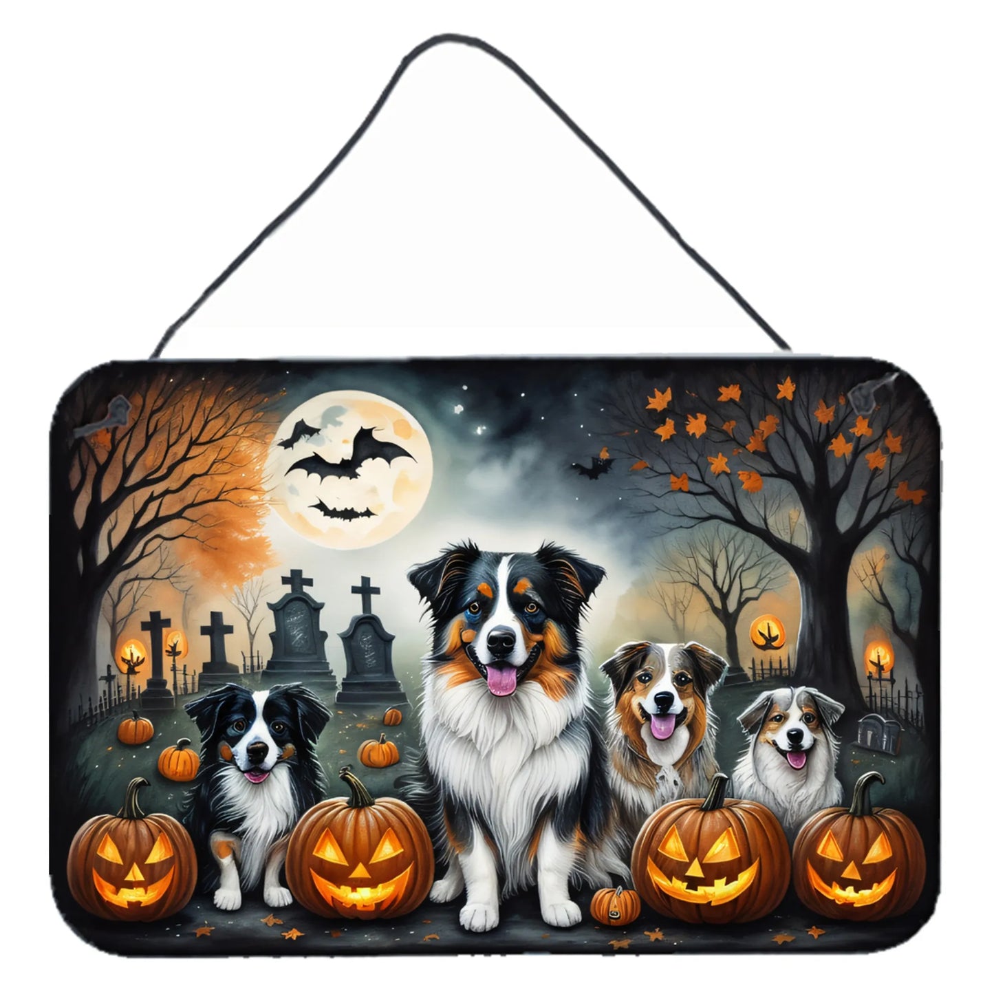 Spooky Halloween Wall or Door Hanging Prints - Size: 8HX12W | Pack Of: 1 | Collection name: Spooky halloween