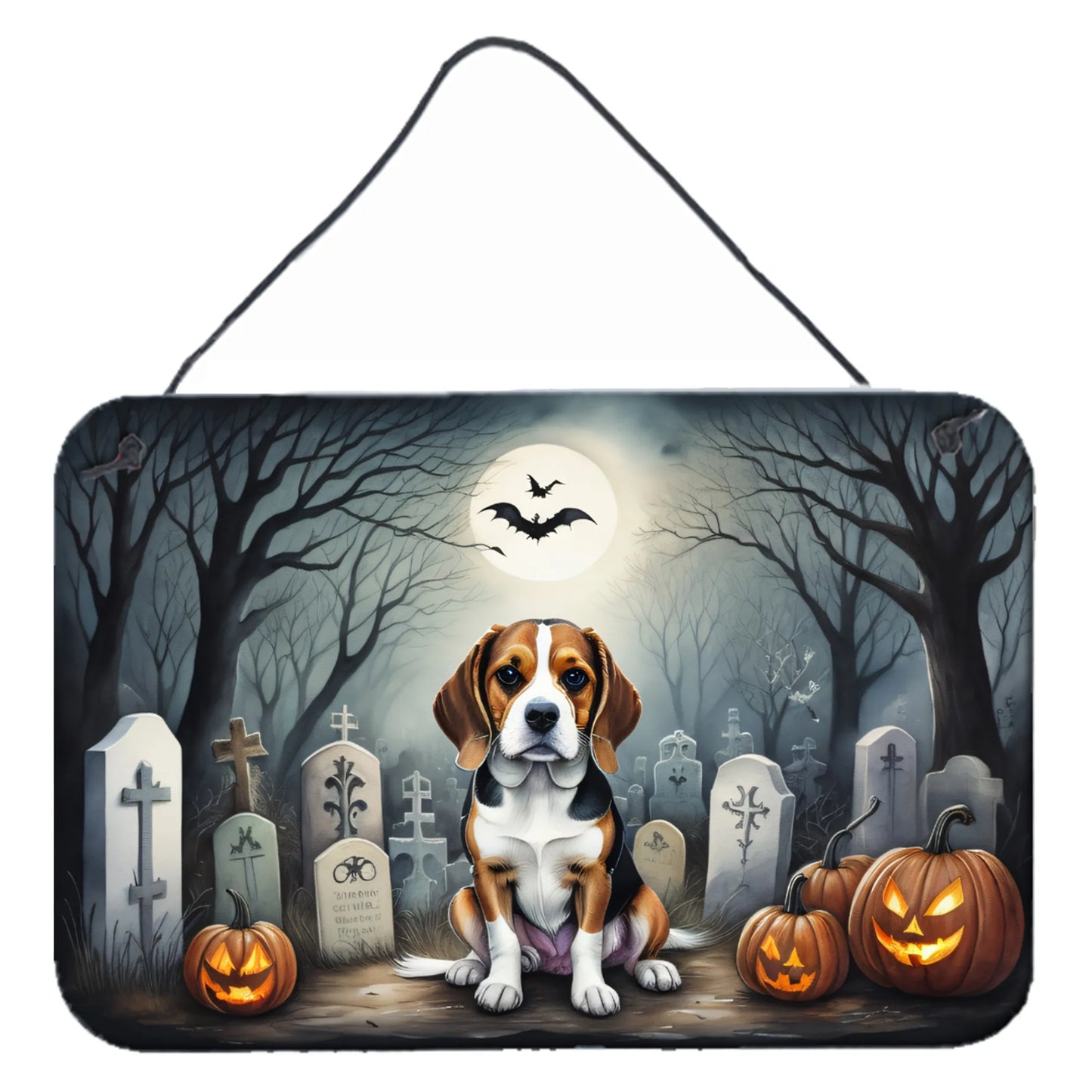 Spooky Halloween Wall or Door Hanging Prints - Size: 8HX12W | Pack Of: 1 | Collection name: Spooky halloween