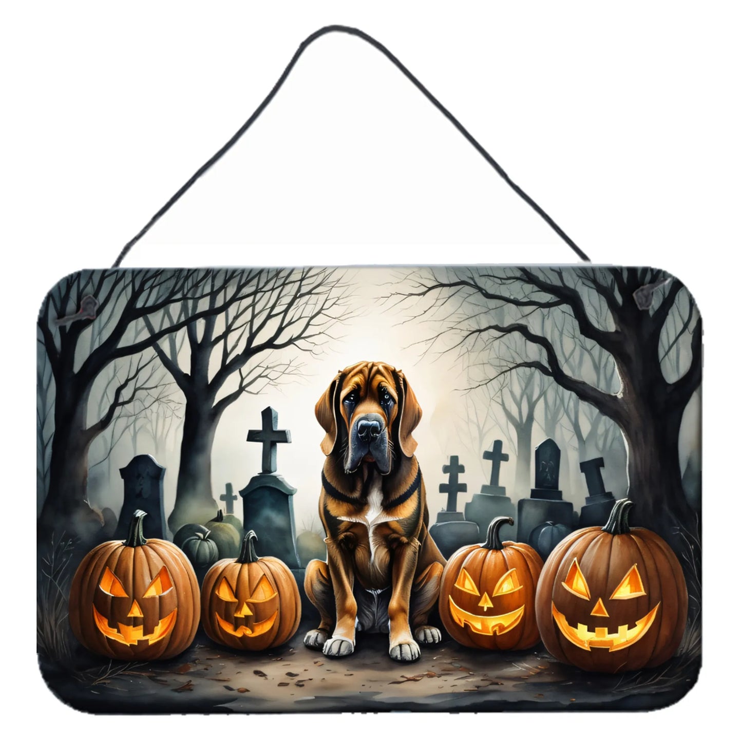 Spooky Halloween Wall or Door Hanging Prints - Size: 8HX12W | Pack Of: 1 | Collection name: Spooky halloween