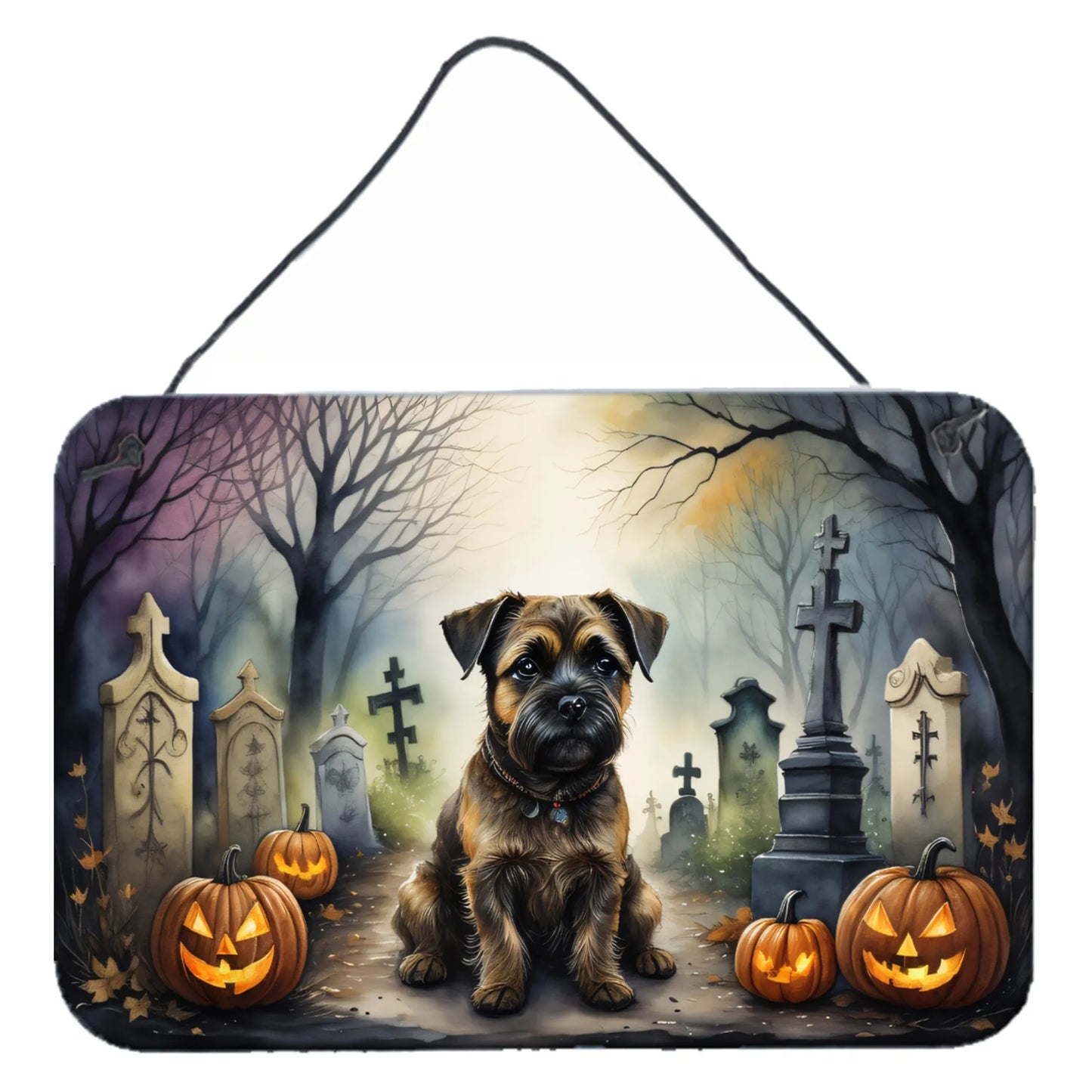 Spooky Halloween Wall or Door Hanging Prints - Size: 8HX12W | Pack Of: 1 | Collection name: Spooky halloween