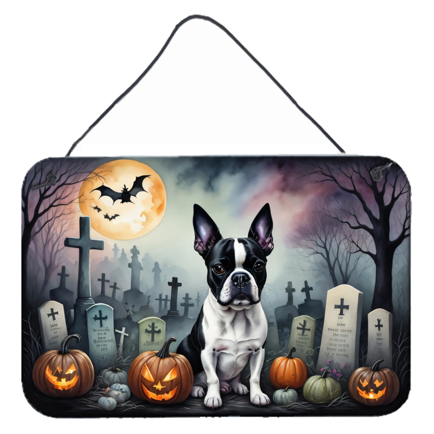 Spooky Halloween Wall or Door Hanging Prints - Size: 8HX12W | Pack Of: 1 | Collection name: Spooky halloween