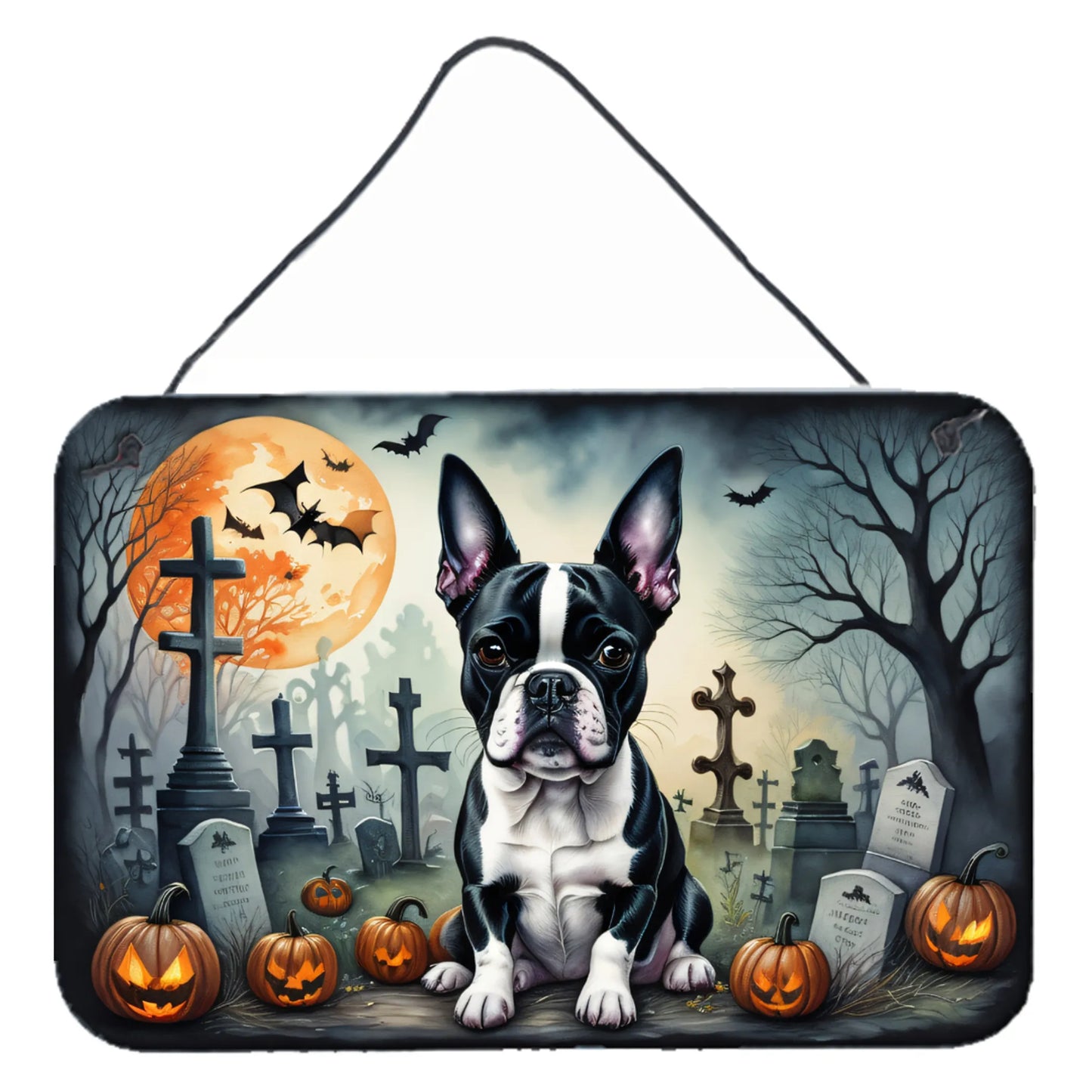 Spooky Halloween Wall or Door Hanging Prints - Size: 8HX12W | Pack Of: 1 | Collection name: Spooky halloween