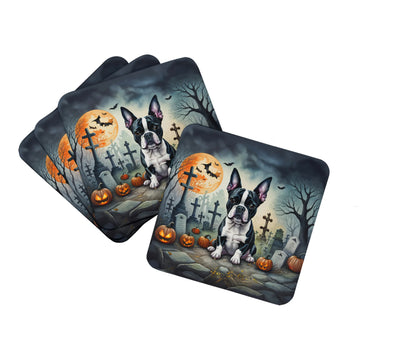 Spooky Halloween Foam Coasters - Size: 3.5 | Pack Of: 1 | Collection name: Spooky halloween