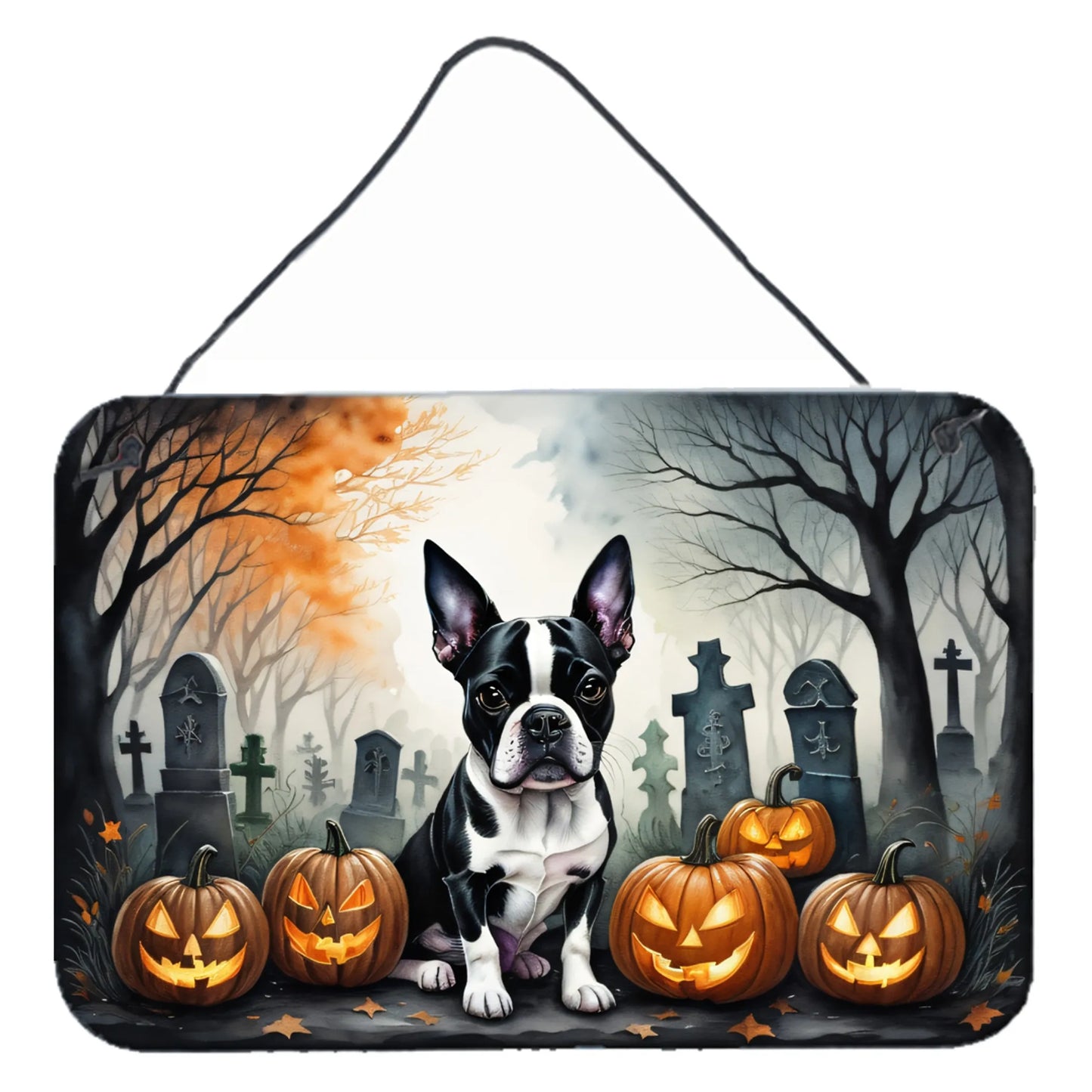 Spooky Halloween Wall or Door Hanging Prints - Size: 8HX12W | Pack Of: 1 | Collection name: Spooky halloween