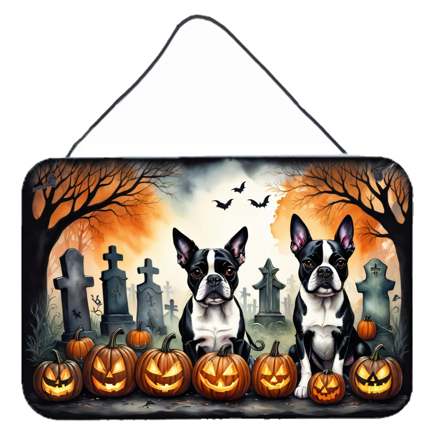 Spooky Halloween Wall or Door Hanging Prints - Size: 8HX12W | Pack Of: 1 | Collection name: Spooky halloween