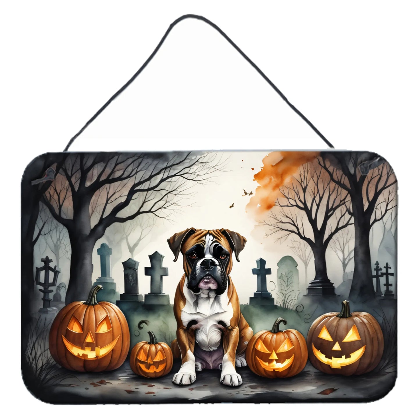 Spooky Halloween Wall or Door Hanging Prints - Size: 8HX12W | Pack Of: 1 | Collection name: Spooky halloween